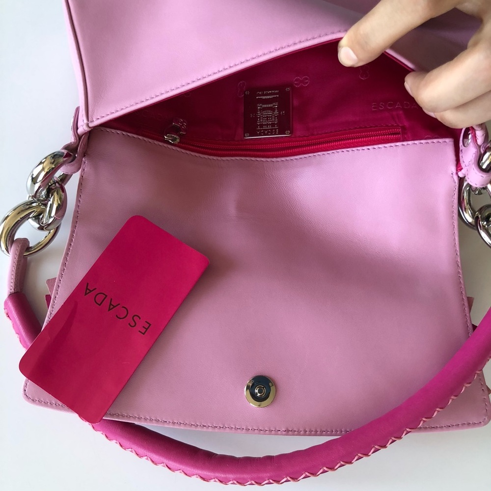 Escada Pink Ruffles Shoulder Bag - Picture 4 of 15